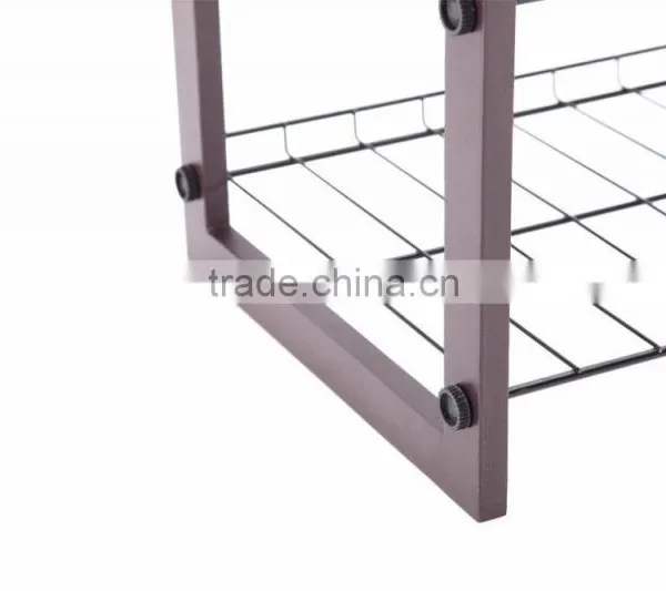Stackable Metal Mesh Shoes Rack and Storage Rack photo-5