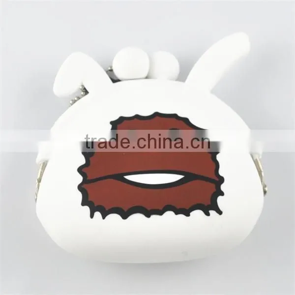 Eco-friendly Colorful Cute Heart Shaped Silicone Glass Purse photo-3