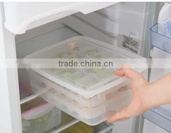 CY034 Household Article Fresh Dumpling Crisper Box Microwave Thawing Non Stick Food Tray Dumplings Preserving Box photo-5