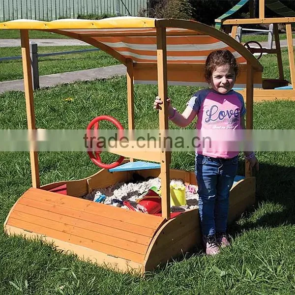 Outdoor Kid Wooden Sandpit Ball Pit Sandbox Furniture photo-6