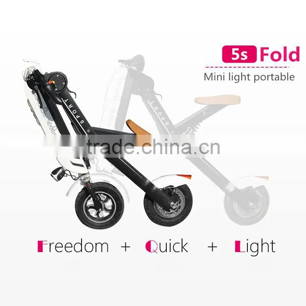 New Arrival Light K10 Electric Folding Bicycle, 10inch 36V 400W Electro Bike, Mini Pocket Folding E-bike photo-2