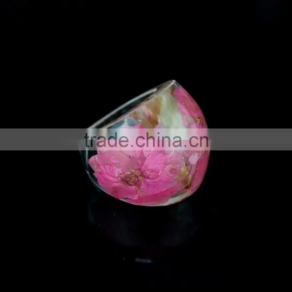 Botanical Jewelry Real WildFlower Nature Flower Resin Rings photo-2