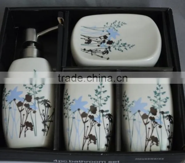 Ceramic Elegant Bathroom Accessories Bath Set photo-4