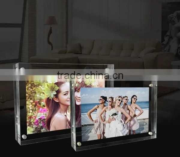 Wholesale Custom Handmade Magnetic Acrylic Block Frames photo-2