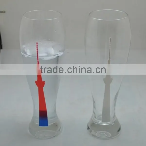 Clear Food Grade Glass Cups for Wine With Color Changing photo-3