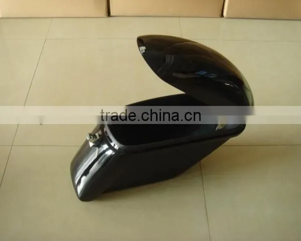 Glossy Painting Finish Customized Fiberglass Side Box for Motorcycle, Hand Lay, Carpet Inside photo-4