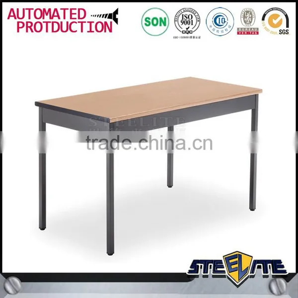 White Color Cheap Modern Wood Library Reading Desk photo-3
