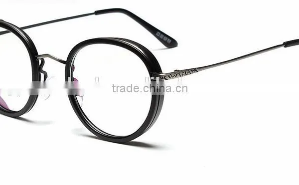 New 2016 Metal Leg Frames Fashionable Retro Glass Frame Flat Lens Can Match Myopia Glasses photo-3