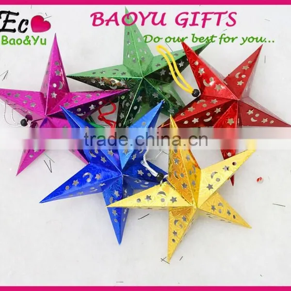 Christmas Hanging Ornament Paper Christmas Hanging Five Star Wholesale photo-2