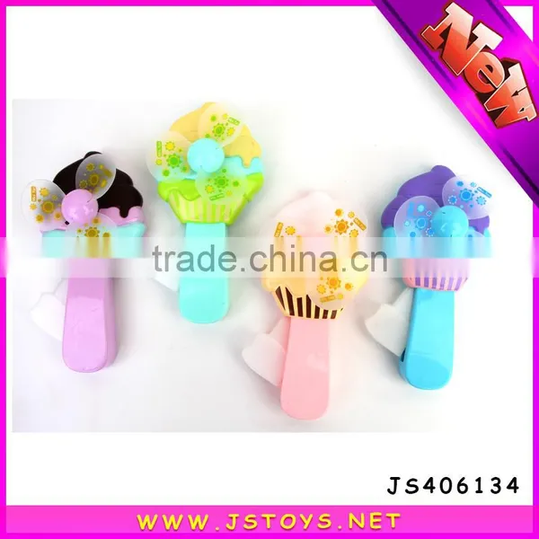 Hot Selling Plastic Ice Cream Hand Pressure Fan Mini Fan for Kids photo-3