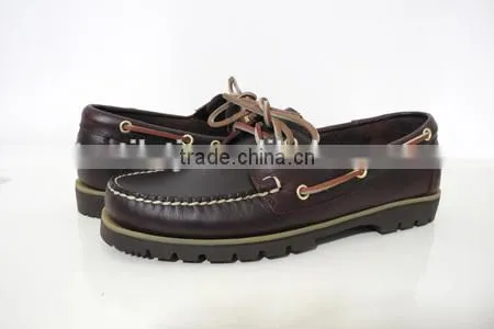 Handsewn Blucher Moccasin Construction Deck Shoes photo-2