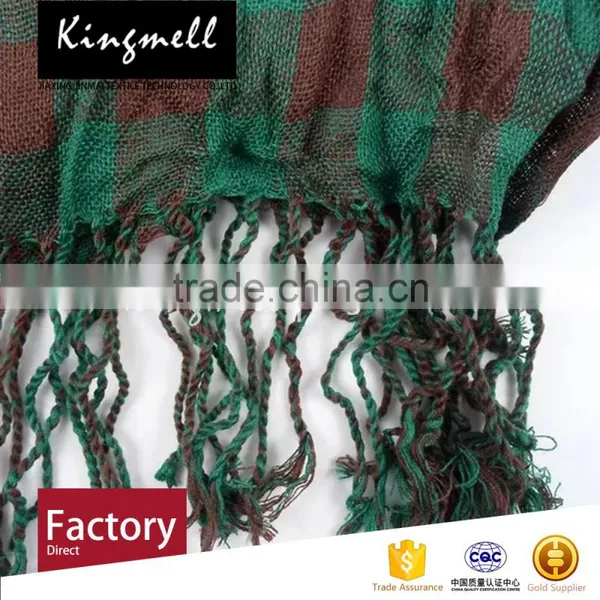 Factory Direct Blue Digital Printed Cotton Scarf Fashion Scarf photo-2