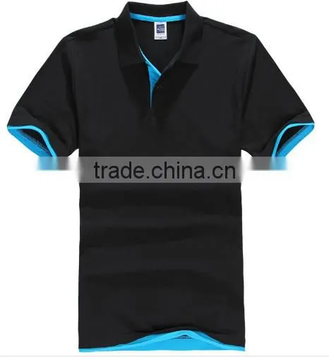 New 2016 Men Cotton Short Sleeve Sports Jerseys Polo Shirt photo-5