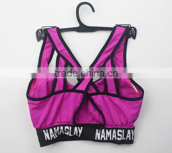 2017 Sexy Lady Sport Bra New Design Seamless Fitness Yoga Bra photo-2