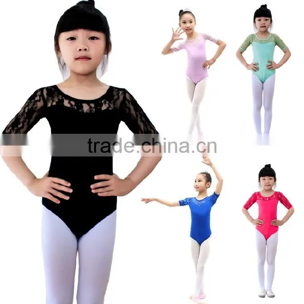 Black Classical Lace Ballet Leotard photo-3
