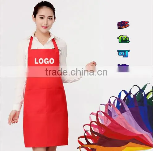 Spot Wholesale Solid Work Aprons Advertising Promotional Apron Aprons Customized Cafe Aprons photo-3