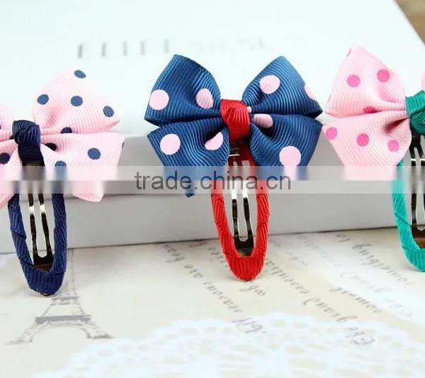 2015 Fashion ,beautiful and Cute Ribbon Hair Clip ,clip in Hair for Kids photo-2
