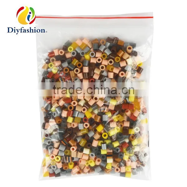 Diyfashion 5mm Hama Perler Fuse Beads Sundae Set With Puzzle Iron Paper and Twezzer Hama Beads Toys for Kids 18031 photo-3