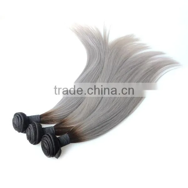 Wholesale Hair Color 1b/grey , Peruvian Hair photo-4