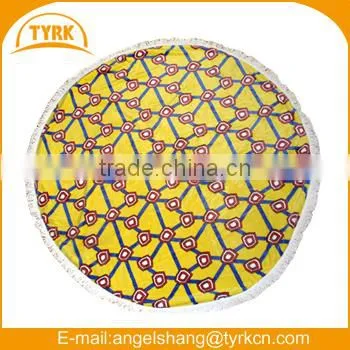 Round 150cm Printing Coral Flannel Fleece Blankets on Beach