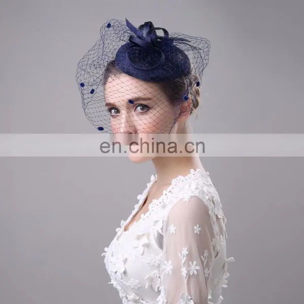 Feather Sinamay Fascinator for Ladies photo-6