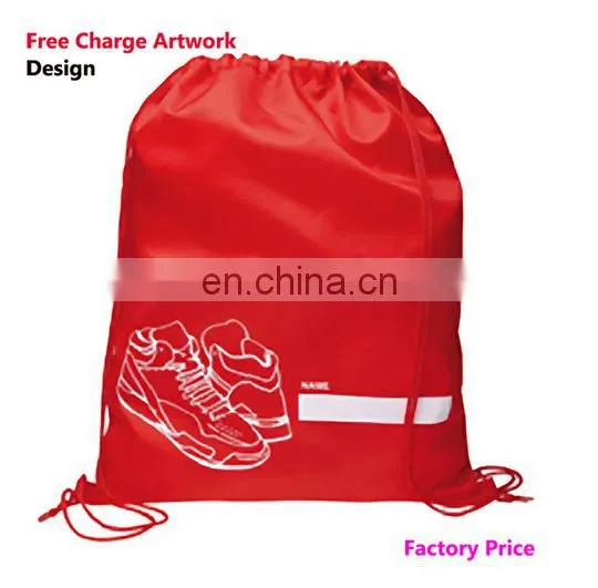 Custom Cheap Polyester Shoulder Drawstring Bags photo-6