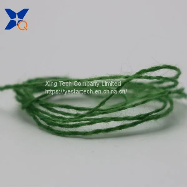Green Nm26/2plies 7% Stainless Steel Fiber Blended With 93% Solid Acrylic Fiber for Knitting Touchscreen Gloves-XT11024 photo-2