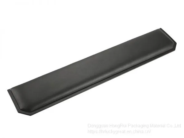 OEM Customized Design Black Colour Cooling Gel-infused Wrist Rest Mouse Pad for Gaming Player