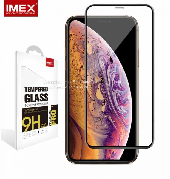 3D-полный защитный стеклянный накладной для IPHONE XS, защитная пленка для криволинейного 3D-экрана IPHONE