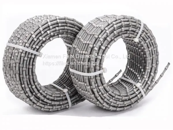 Fikot High Quality Granite Marble Block Profilling Suqaring Diamond Wire Saw 7.3mm 8.3mm 8.8mm 9mm 10mm 11mm 11.5mm photo-2