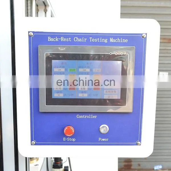 Office Chair Backrest and Seat Surface Fatigue Tester, PLC Control Chair Durability Tester photo-4