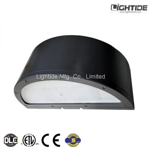 Lightide Round Style Wall-mounted Outdoor LED Security Flood Lights 60 watts, 140 LPW & 5 Years Warranty