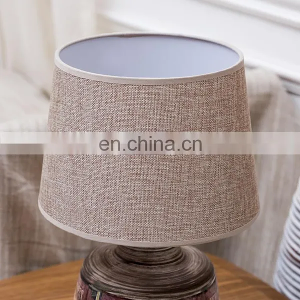 Novel America Restaurant Table Decoration Small Moose Pattern Brown Antique Table Lamp Modern With Custom Logo photo-2