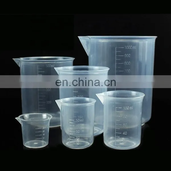 Laboratory Plastic Graduated Measuring Volumetric Beaker Cups photo-3