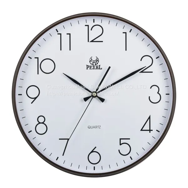 2021 New PW345 Round Large Quartz Wall Clock Sweep Movement photo-2