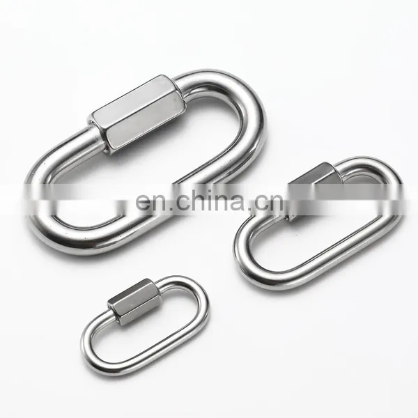 JRSGS Wholesale Quick Chain Link Chain Connecting Link Curt Threaded Stainless Steel Quick Link / Snap Hook photo-2
