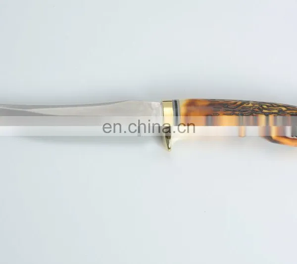 Hunting Knife Fixed Blade Knife Stainless Steel Blade Resin Handle photo-3
