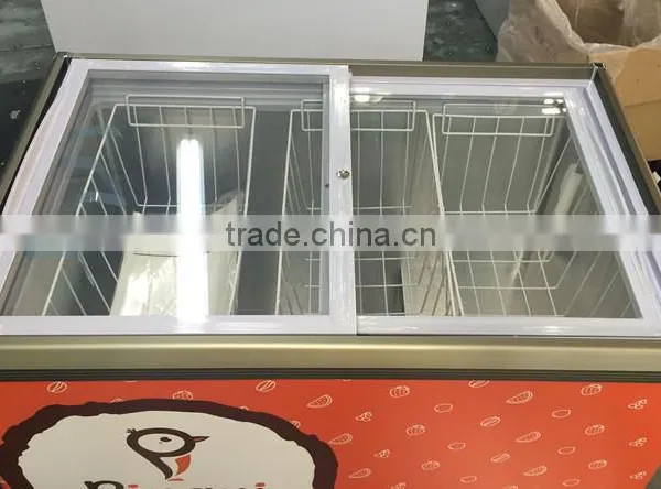 Mini Supermarket Commercial Display Ice Cream Freezers photo-3