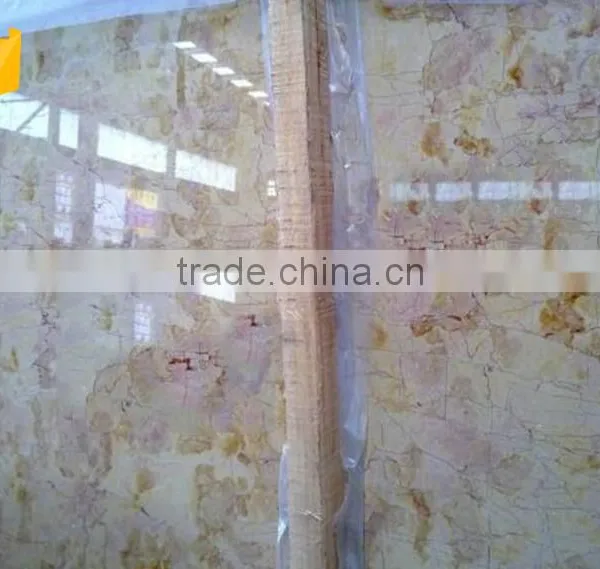 Outdoor Best Quality Cheap Polished Golden Rose Marble Tile photo-4