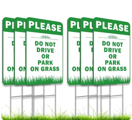 Reusable Correx Lawn Protection Signs – Custom Printed Warning Panels photo-3