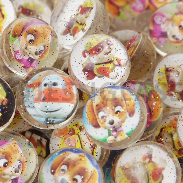 Factory Wholesale Various Design Paper Card Bouncy Toy Rubber Balls photo-3