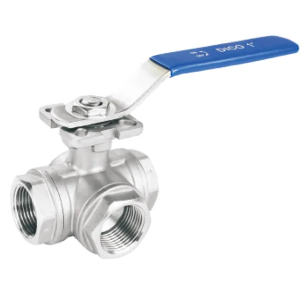 Stainless Steel 304 316 Three-way BSP NPT Female Threaded Ball Valve T Type/ L Type photo-3