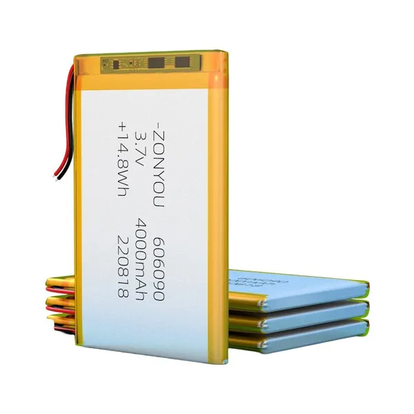 Ultra Thin 4000mAh Pouch Cell 606090 Lipo Batteries 3.7V 500 Cycles for Outdoor Solar LED Light photo-2