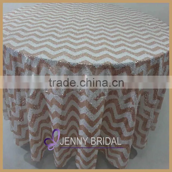 SQN#22 Wholesale 100% Polyester Mint Grenn Sequin Table Linens Fancy Tablecloths photo-3