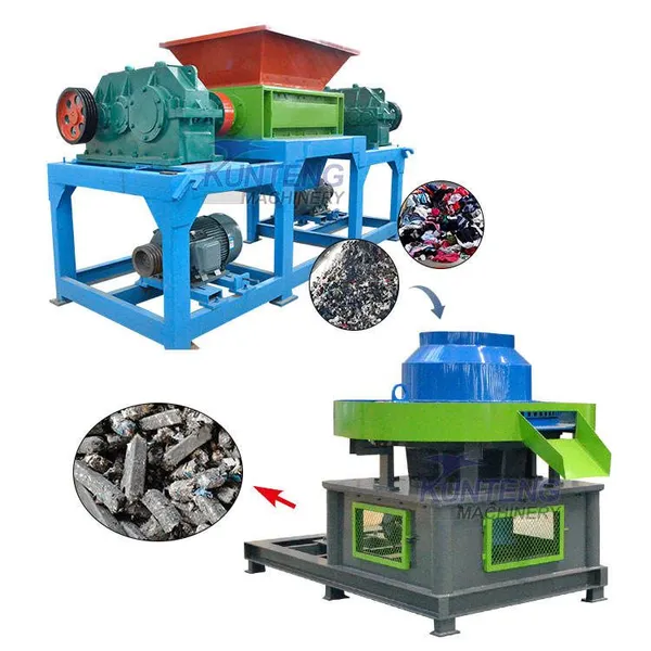 Household Garbage Pellet Machine Solid Waste Derived RDF Briquetting Equipment Fuel Rod Making Machine EPC