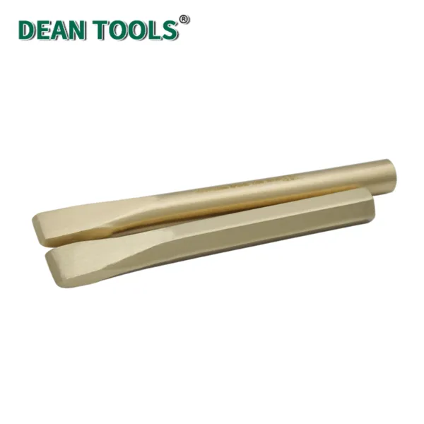 Non-Sparking Flat Chise,Flat Cutting Edge Design,Heavy-Duty Chiseling Performance,Stable Impact Performance