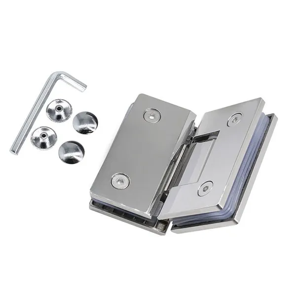 Multi-Finish Glass Door Hinge for Frameless Shower Enclosures photo-2