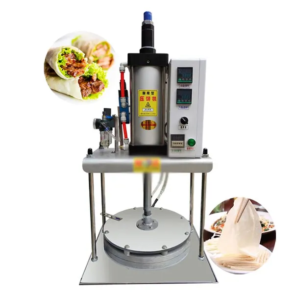 SN-QDMECH Electric Heavy Duty Commercial Bakery Chapati Press Machine Roti Maker Flour Tortilla Press Machine