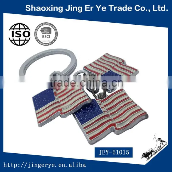 Wholesale Zinc Alloy USA Metal Keychain photo-2