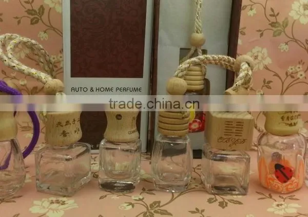 Haning Car Perfume Set/car Air Freshener With Square Clear Glass Bottle Quality Choice photo-4